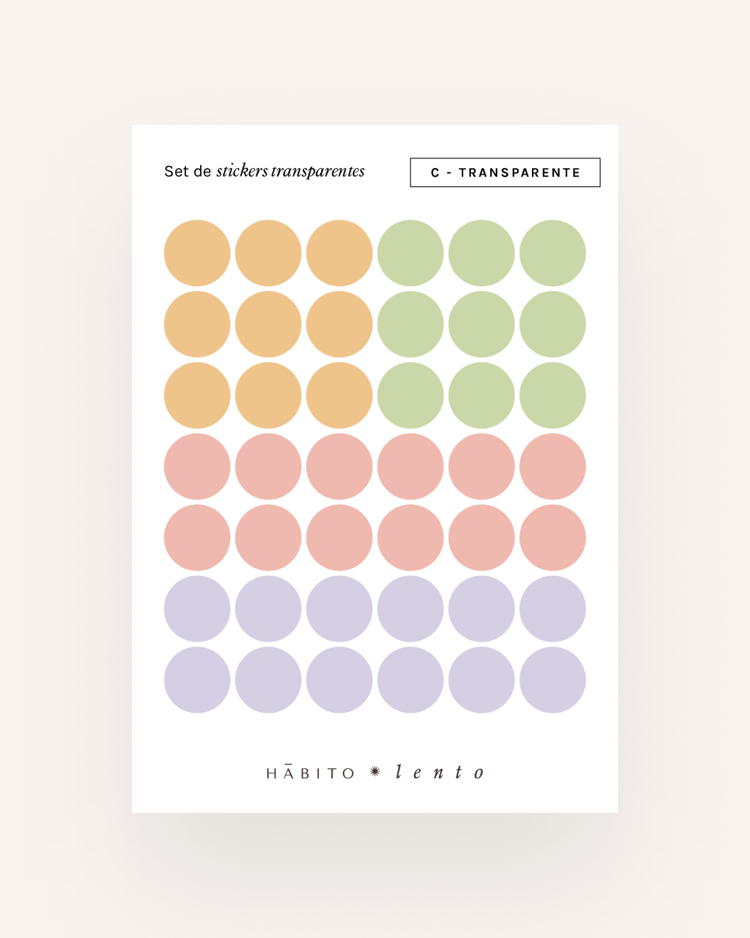 Adhesivos - circulares transparentes