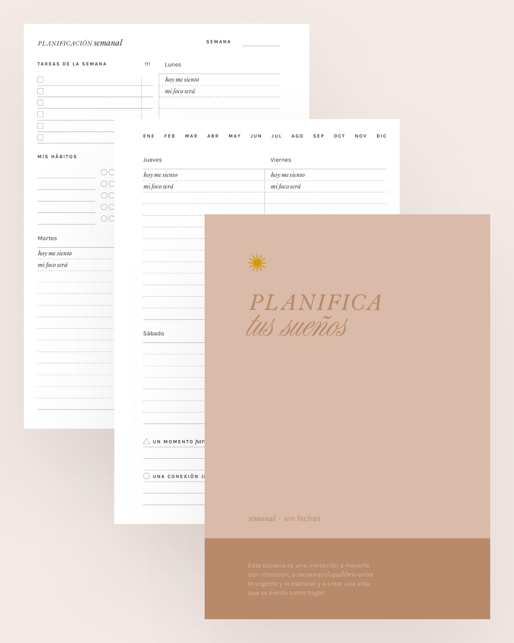 Planner semanal “Planifica tus sueños”