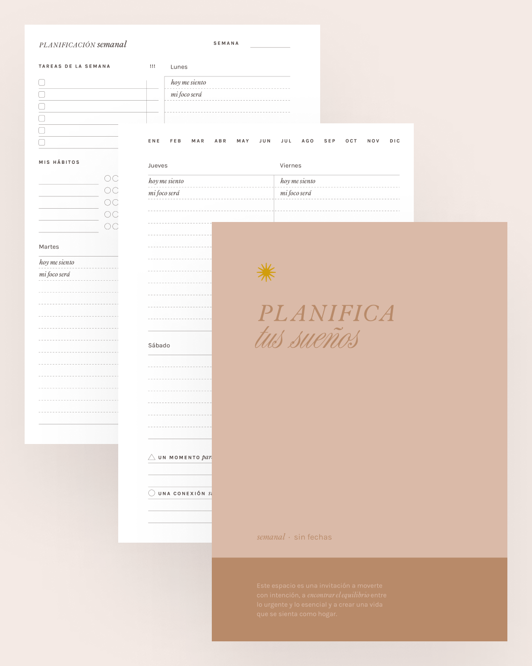 Planner semanal “Planifica tus sueños”