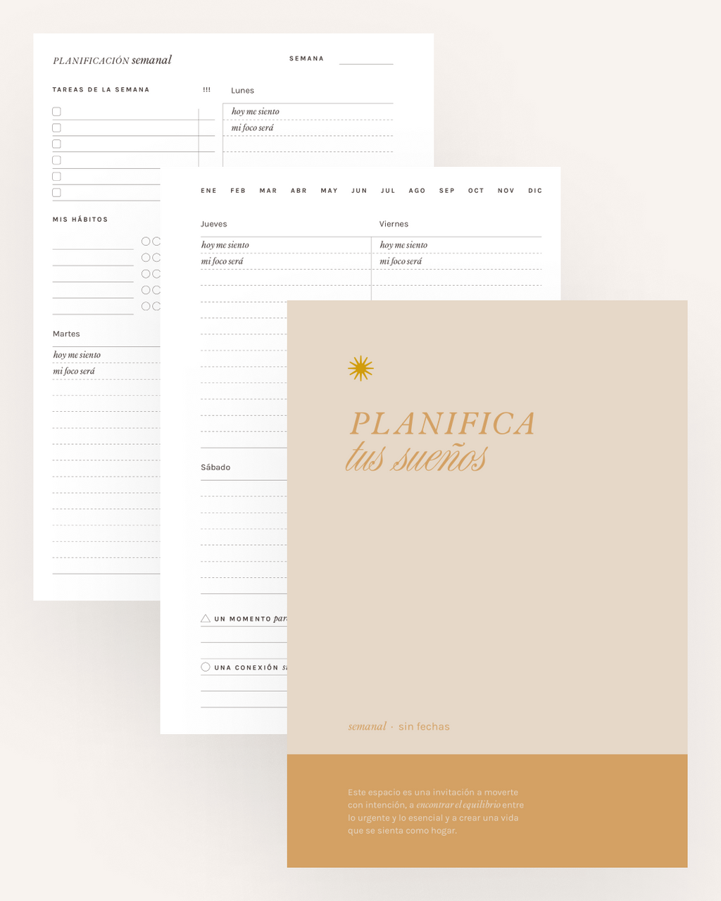 Planner semanal “Planifica tus sueños”