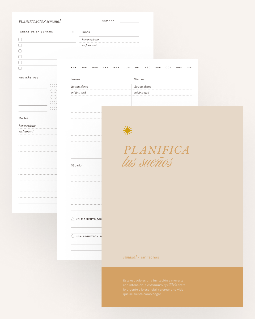 Planner semanal “Planifica tus sueños”