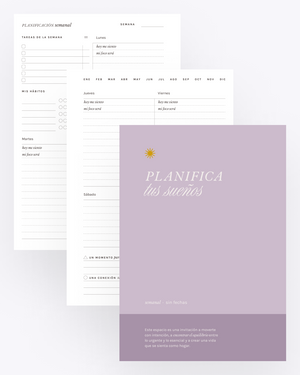 Planner semanal “Planifica tus sueños”
