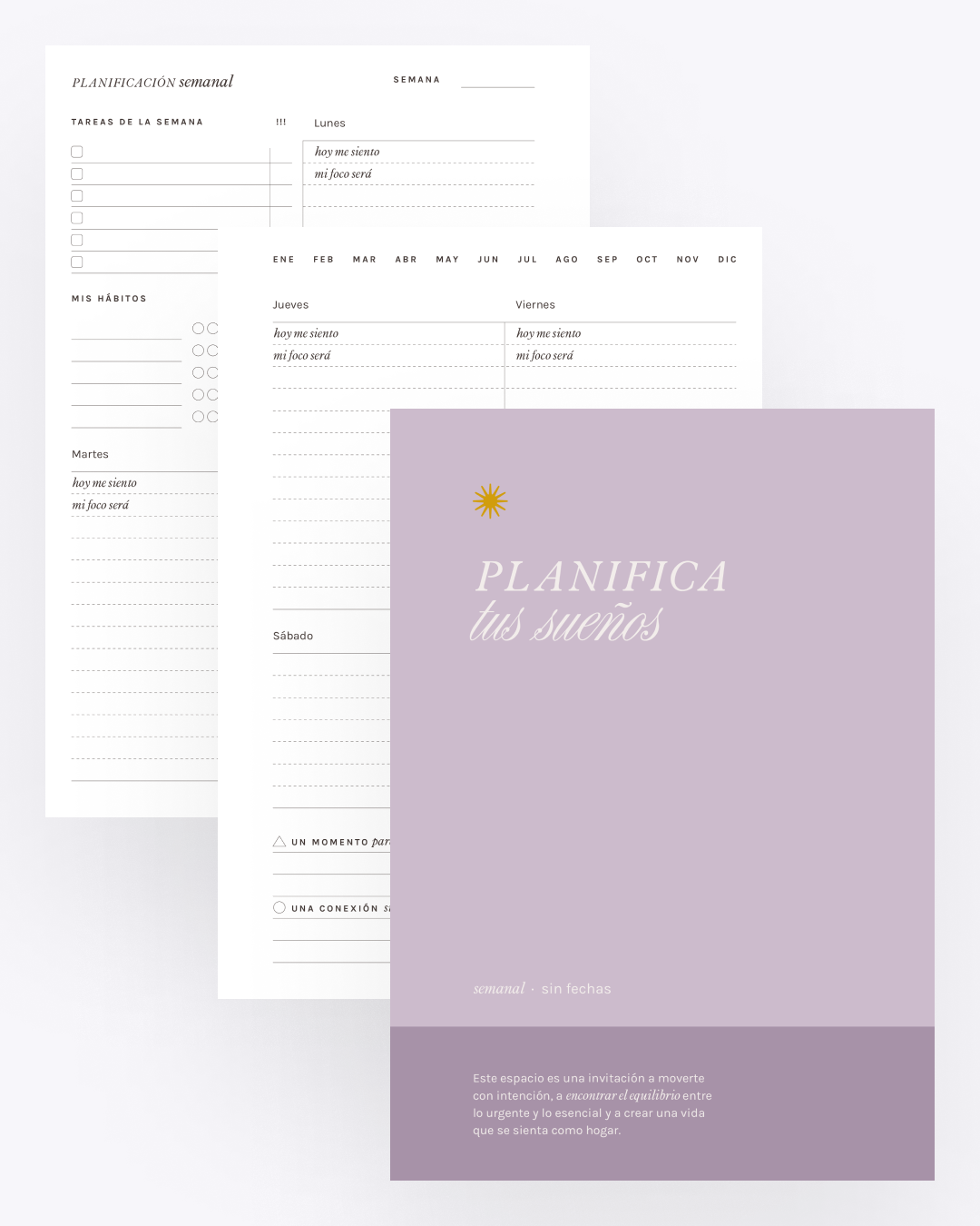 Planner semanal “Planifica tus sueños”
