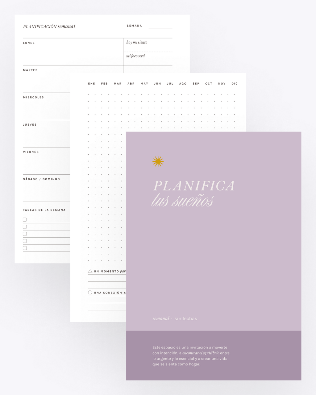 Planner semanal “Planifica tus sueños”
