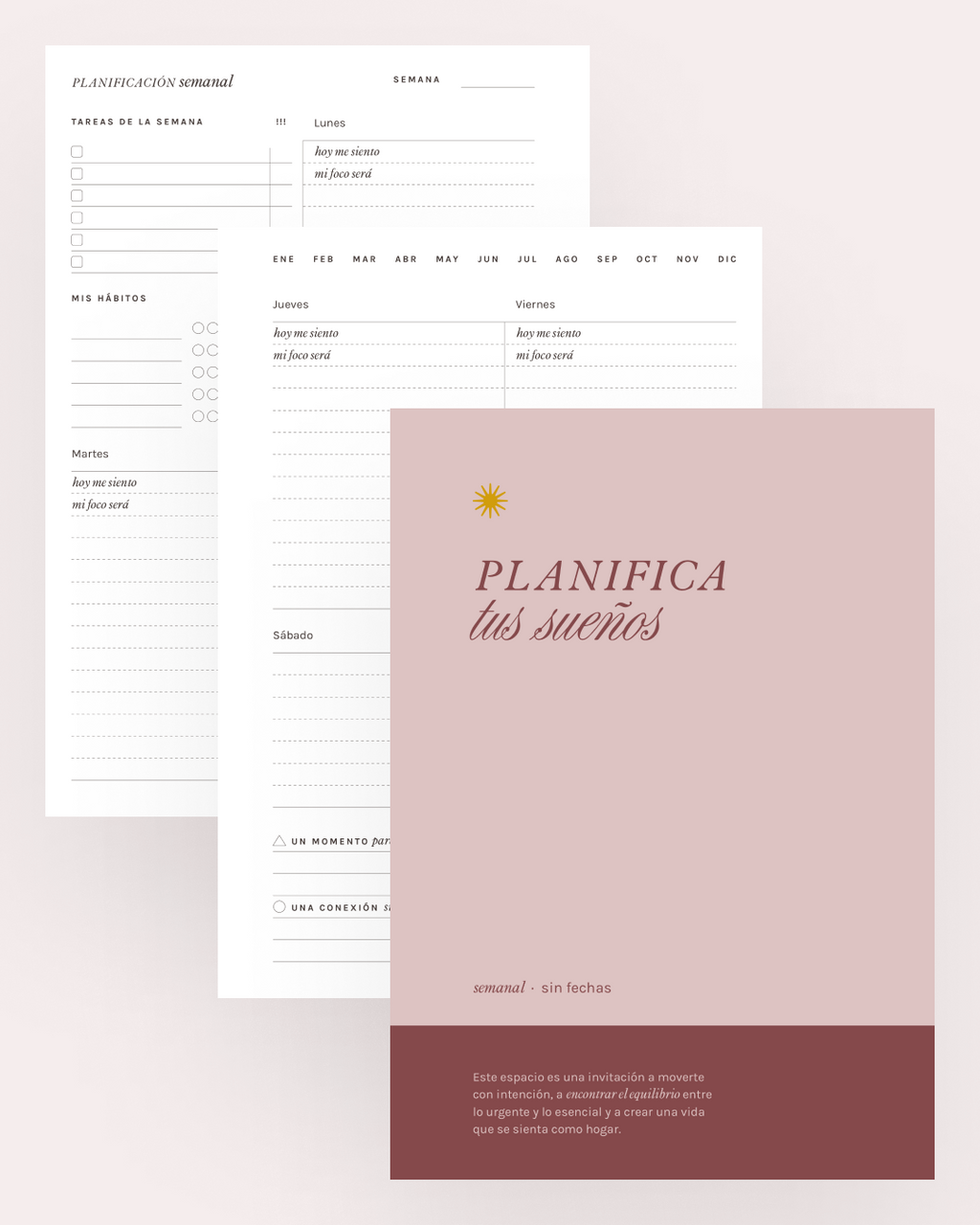 Planner semanal “Planifica tus sueños”