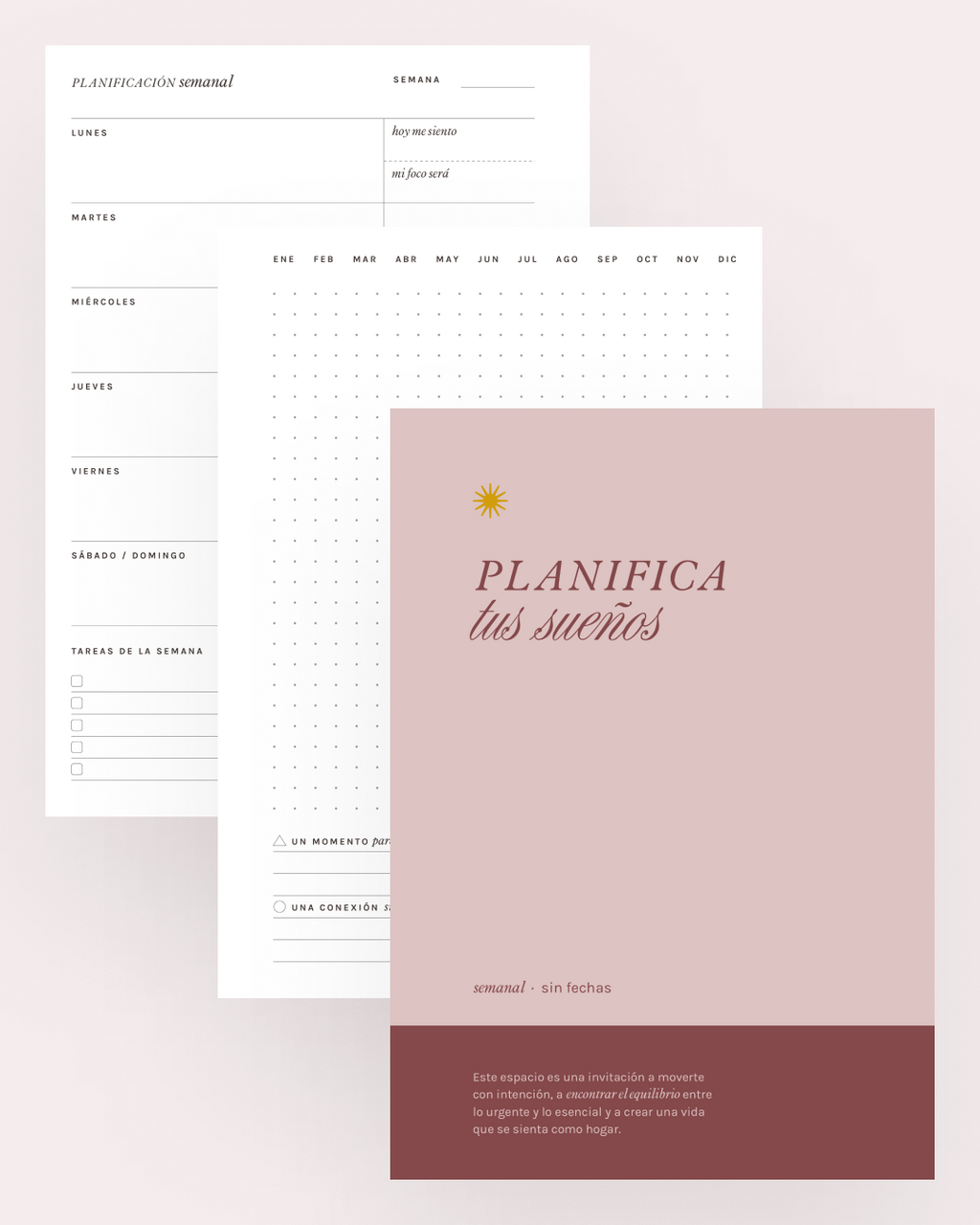 Planner semanal “Planifica tus sueños”