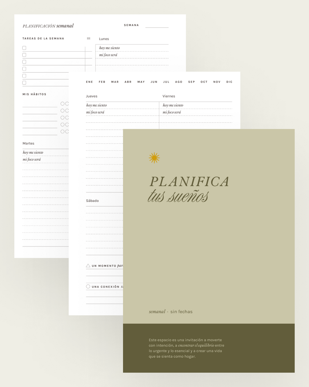 Planner semanal “Planifica tus sueños”