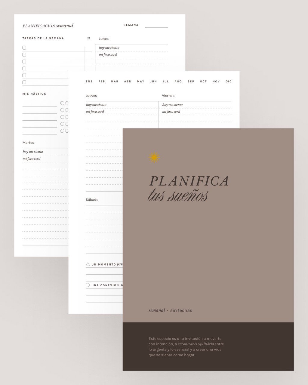 Planner semanal “Planifica tus sueños”
